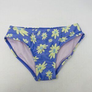 Art Class Girls Size Medium 8 Floral Print Bikini Swim Bottoms in Purple 1241